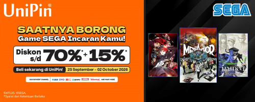 Saatnya Borong Game SEGA Incaran Kamu di UniPin!